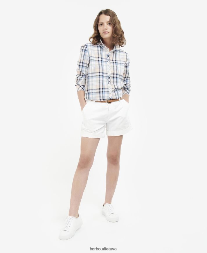 apranga Barbour marškinėliai iš jūros karinio jūrų laivyno čekis moterys 6F6D801637