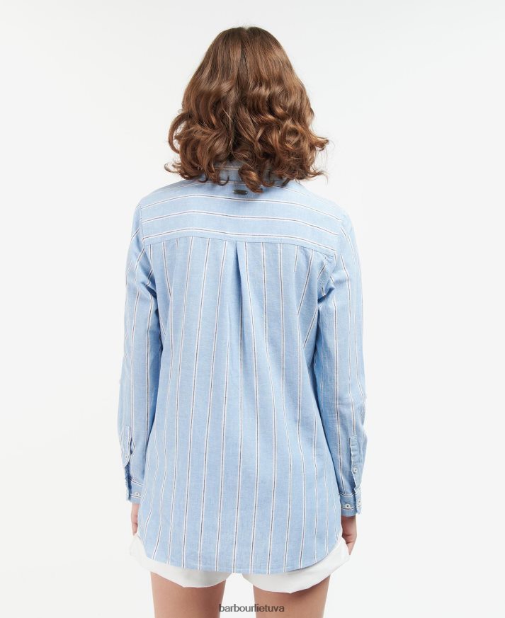 apranga Barbour paplūdimio marškinėliai šviesus persikas moterys 6F6D801634