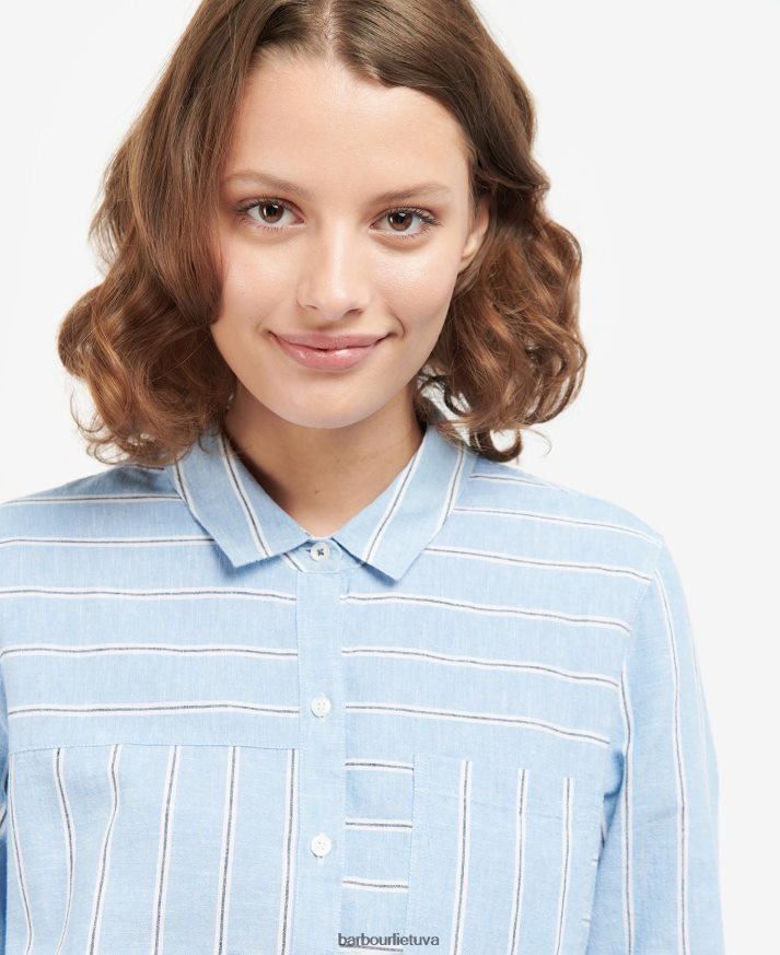 apranga Barbour paplūdimio marškinėliai šviesus persikas moterys 6F6D801634