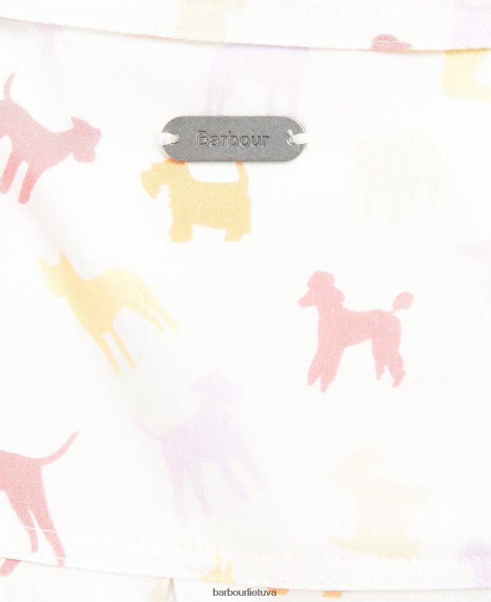 apranga Barbour safario marškinėliai spausdinimas iš debesies / kelių šunų moterys 6F6D801598