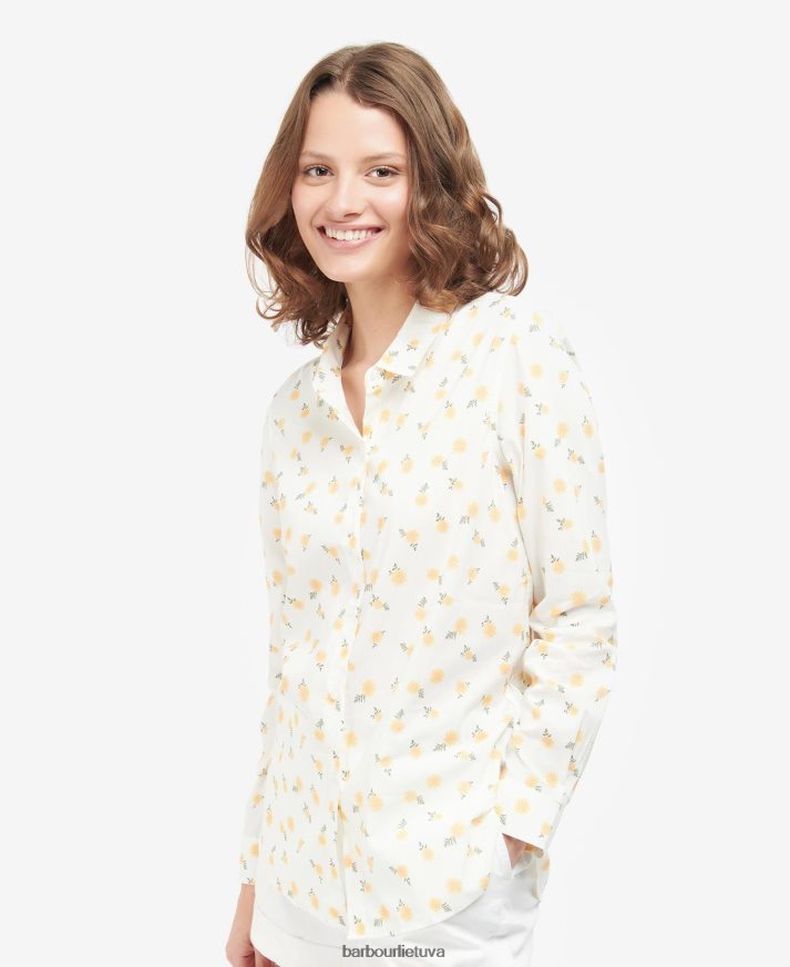 apranga Barbour safario marškinėliai spausdinimas iš debesies / kelių šunų moterys 6F6D801608