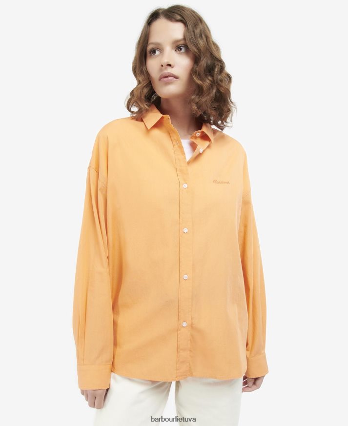 apranga Barbour vasariniai kenmore marškinėliai klasikinė rožinė moterys 6F6D801632