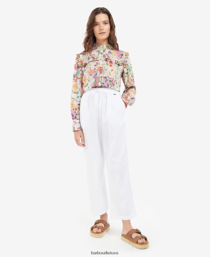 apranga Barbour x House of Hackney balco marškinėliai Hollyhocks pavasaris moterys 6F6D801635