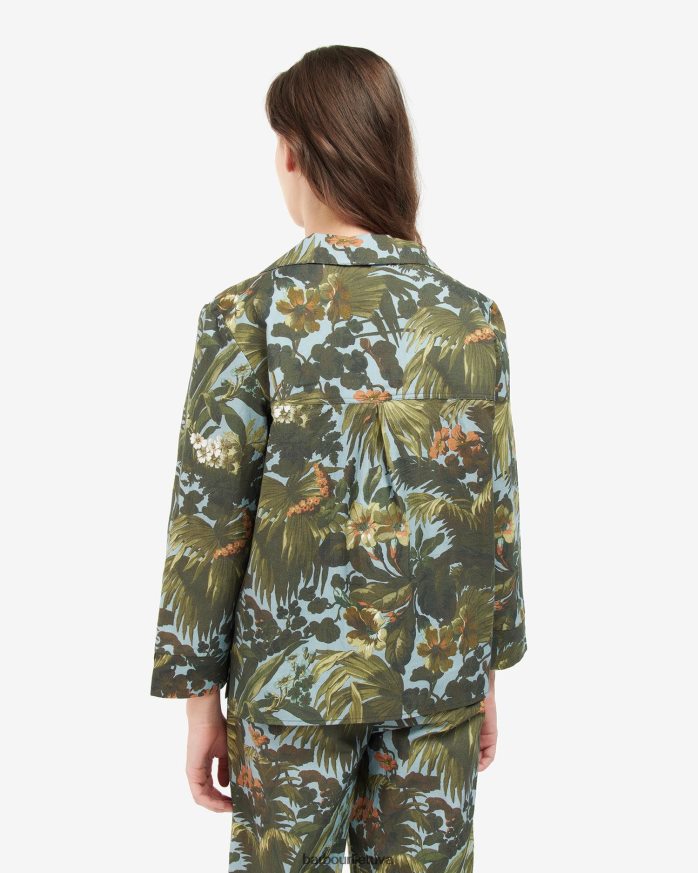 apranga Barbour x House of Hackney lauristono marškinėlių koord limerence/dangus moterys 6F6D801605