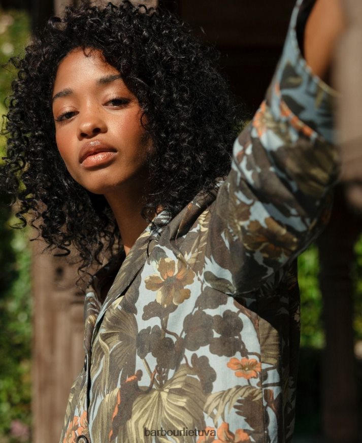 apranga Barbour x House of Hackney lauristono marškinėlių koord limerence/dangus moterys 6F6D801605