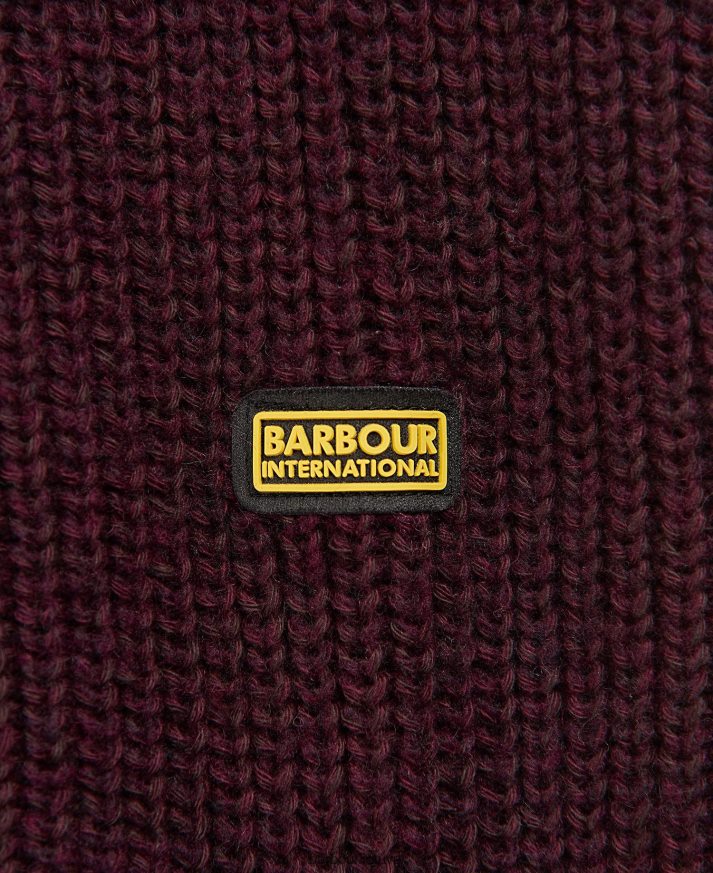 apranga Barbour Claremont megzta suknelė juoda vyšnia moterys 6F6D801882