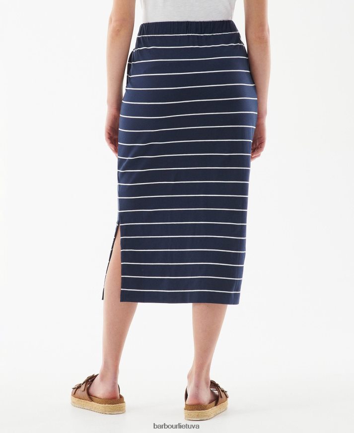 apranga Barbour antžeminis sijonas jūrinė juostelė moterys 6F6D801904