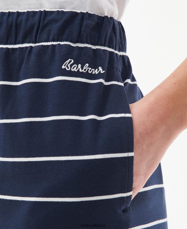 apranga Barbour antžeminis sijonas jūrinė juostelė moterys 6F6D801904