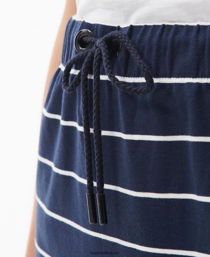 apranga Barbour antžeminis sijonas jūrinė juostelė moterys 6F6D801904