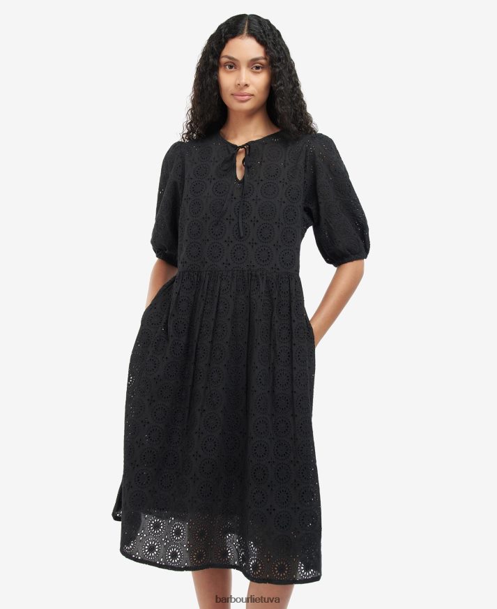 apranga Barbour christie suknele juodas moterys 6F6D801899