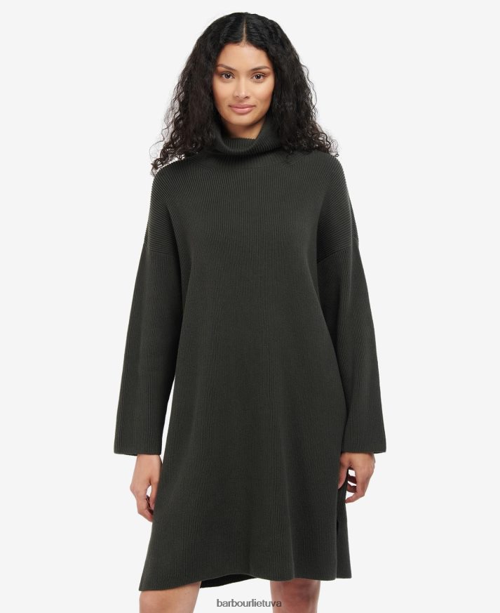 apranga Barbour dygsniuota suknele alyvuogių moterys 6F6D801877
