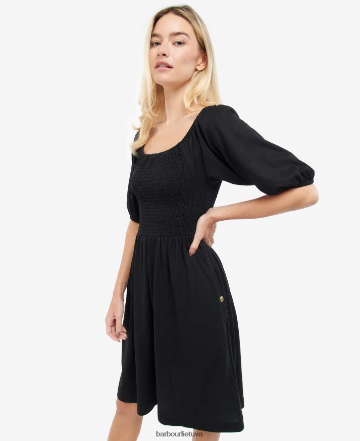 apranga Barbour galica suknele klasikinis juodas moterys 6F6D801893