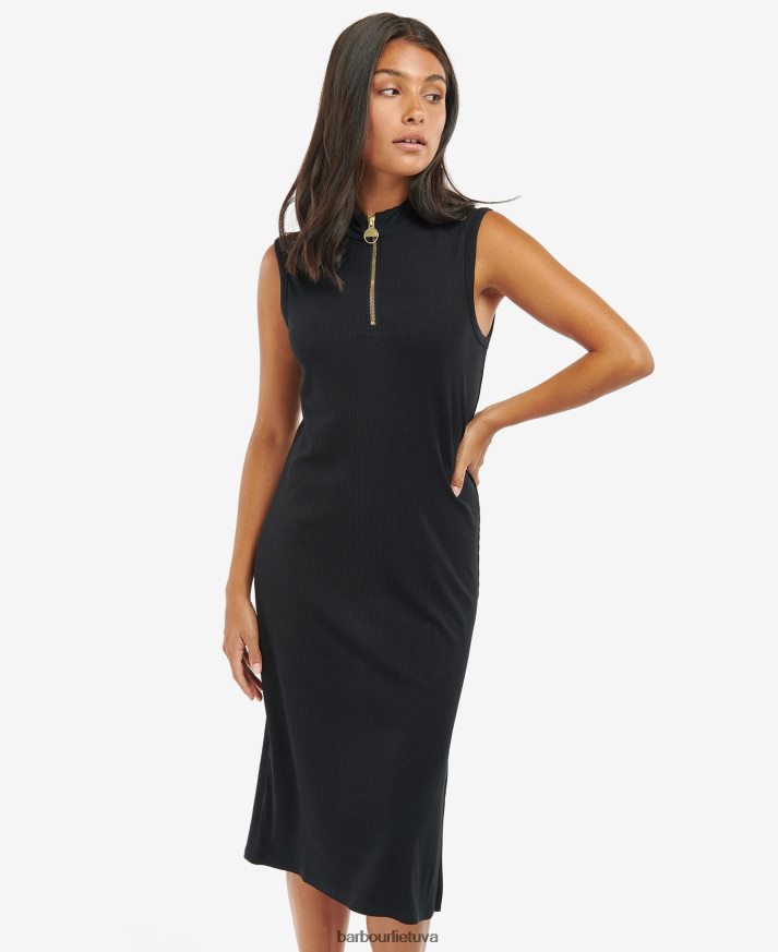 apranga Barbour kasuki suknele klasikinis juodas moterys 6F6D801834