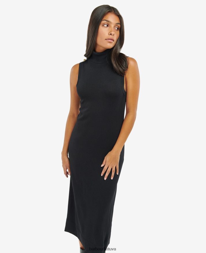 apranga Barbour megzta rosberno suknele klasikinis juodas moterys 6F6D801880