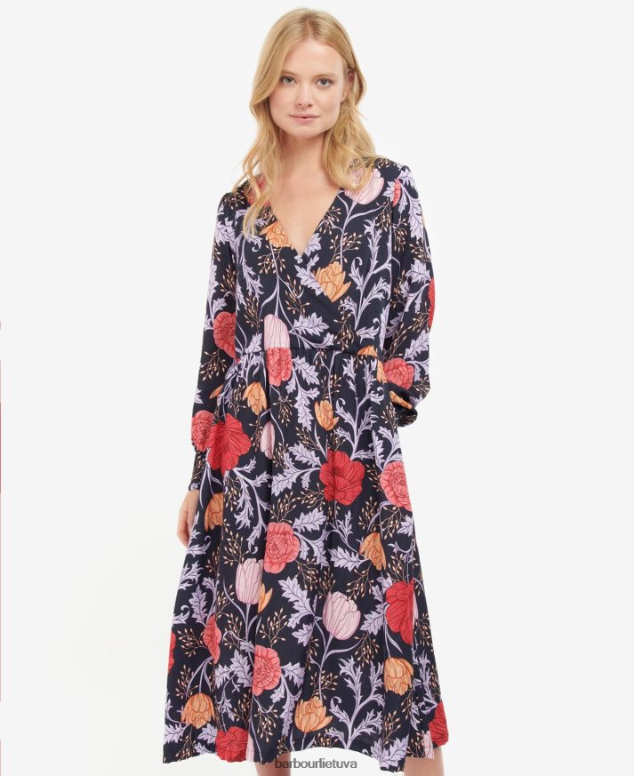 apranga Barbour nahla suknele laivyno gėlių moterys 6F6D801864