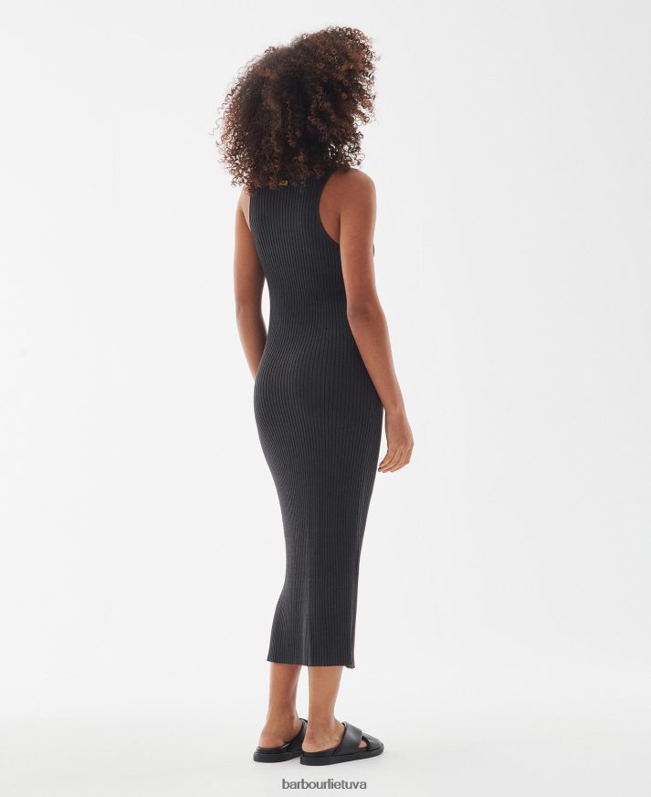 apranga Barbour silvestro trikotažo suknelė vasara juoda moterys 6F6D801858