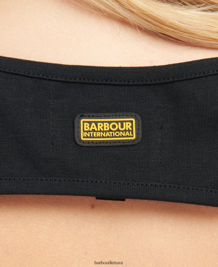 apranga Barbour viso lauko trikotažo suknelė klasikinis juodas moterys 6F6D801873