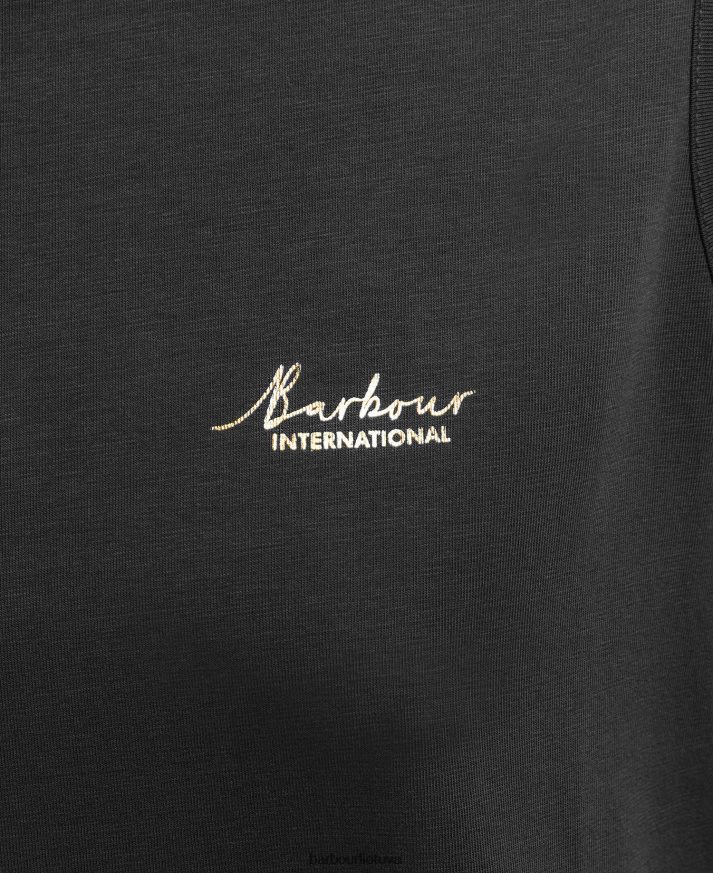 apranga Barbour viso lauko trikotažo suknelė klasikinis juodas moterys 6F6D801873