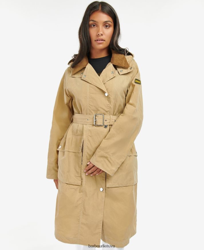 apranga Barbour Rossin dušui atsparus paltas vidurnakčio žalias / vidurnakčio žalias čekis moterys 6F6D801529