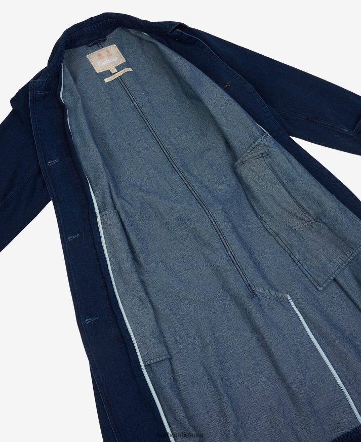 apranga Barbour džinsinis somerland laisvalaikio paltas tamsus skalbimas moterys 6F6D801527