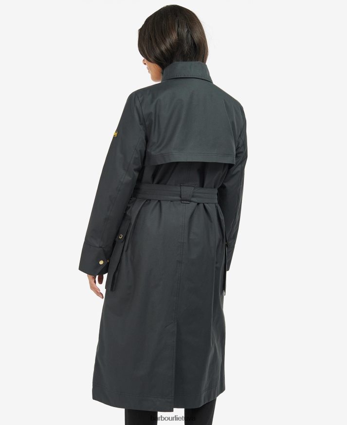 apranga Barbour galingas vandeniui atsparus paltas juoda/northumberland čekis moterys 6F6D801538