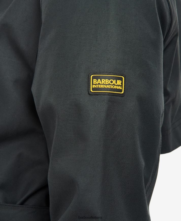 apranga Barbour galingas vandeniui atsparus paltas juoda/northumberland čekis moterys 6F6D801538