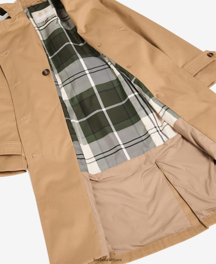 apranga Barbour greta dušui atsparus paltas vidurnakčio / raudonmedžio tartanas moterys 6F6D801524