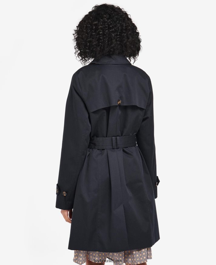 apranga Barbour trumpas greta dušui atsparus paltas tamsus laivynas/senovinė tuopa moterys 6F6D801528