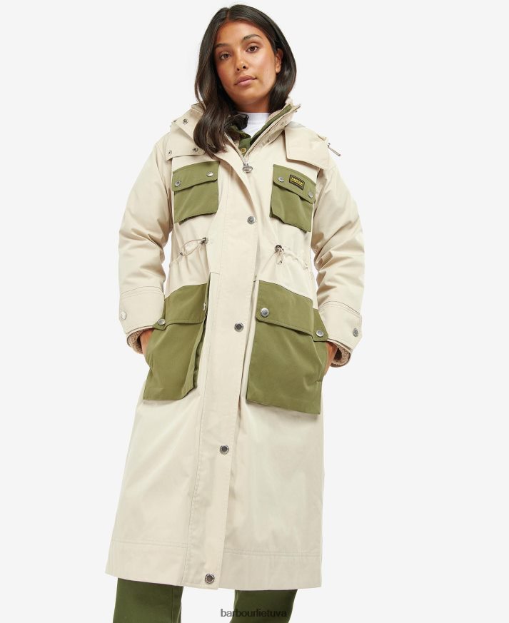 apranga Barbour vandeniui atsparus thruxton paltas vidurnakčio žalia moterys 6F6D801535