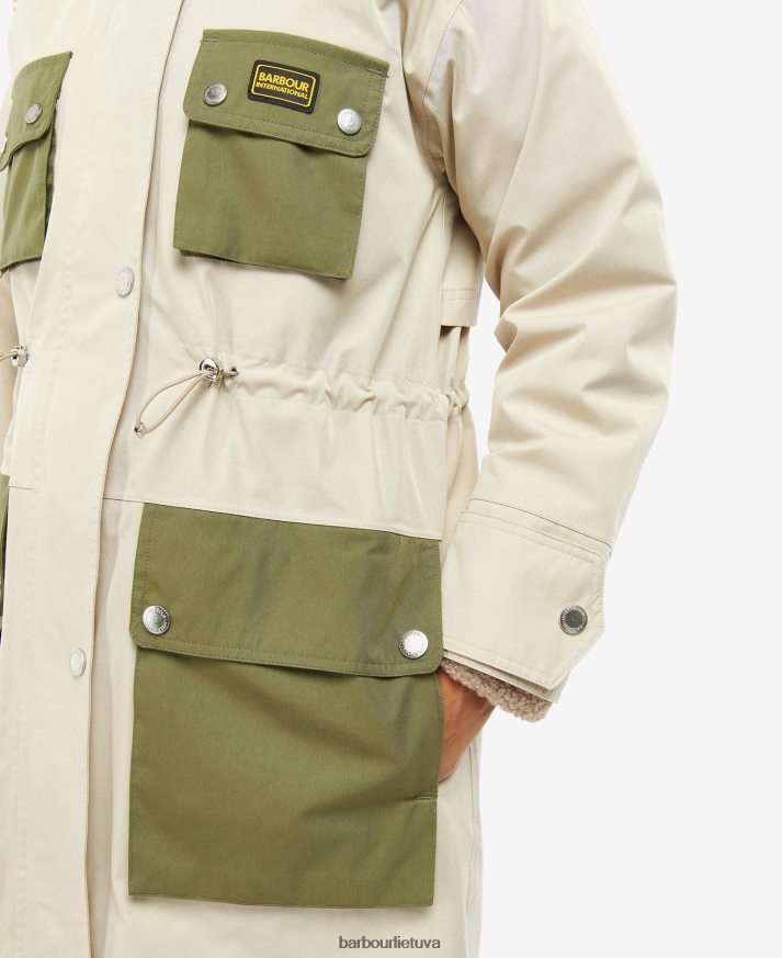 apranga Barbour vandeniui atsparus thruxton paltas vidurnakčio žalia moterys 6F6D801535