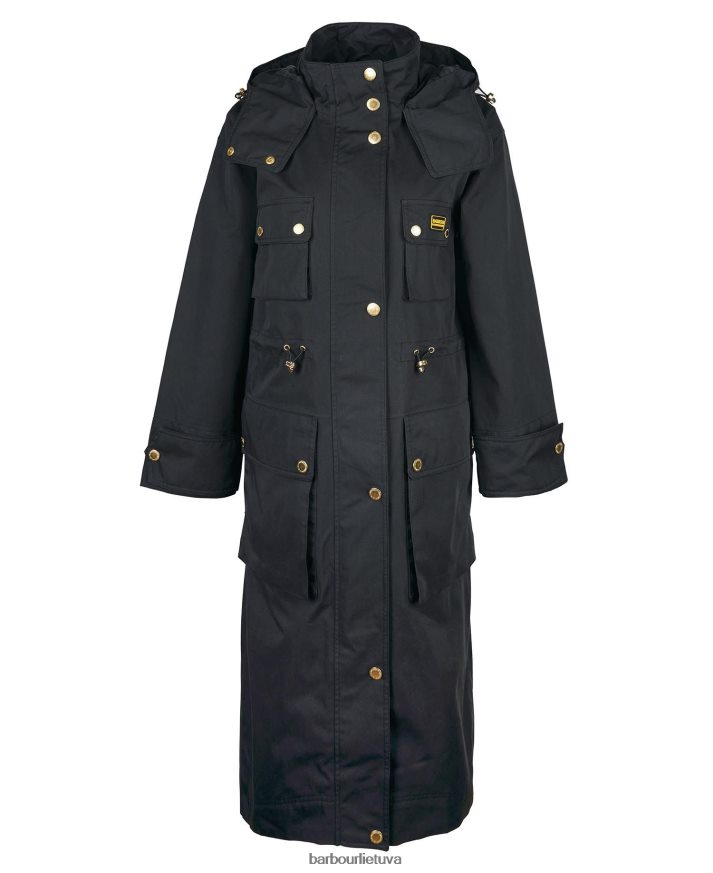 apranga Barbour vandeniui atsparus thruxton paltas vidurnakčio žalia moterys 6F6D801537