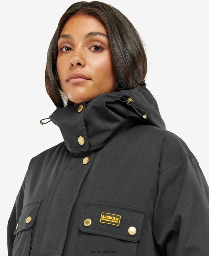 apranga Barbour vandeniui atsparus thruxton paltas vidurnakčio žalia moterys 6F6D801537