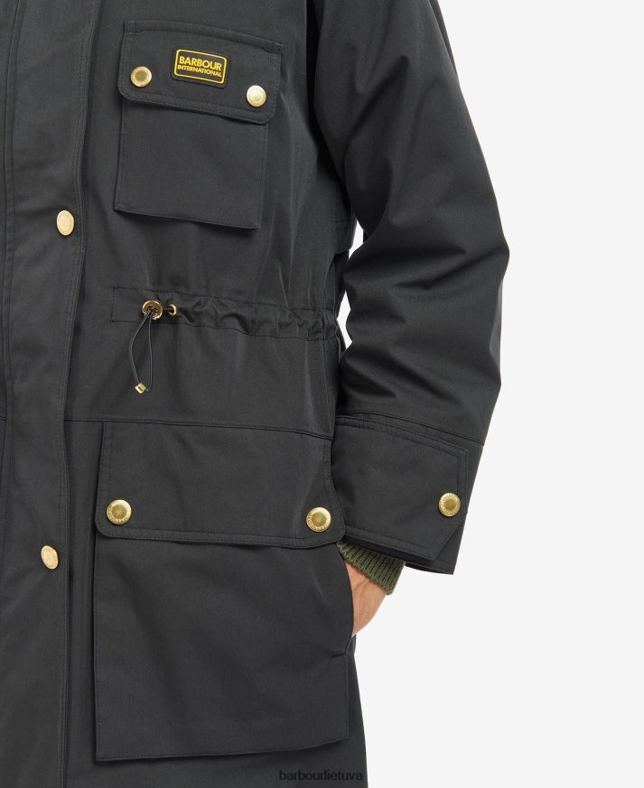 apranga Barbour vandeniui atsparus thruxton paltas vidurnakčio žalia moterys 6F6D801537