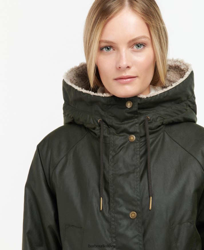 apranga Barbour Gunnister vaško striukė juodas/senovinis tartanas moterys 6F6D801375