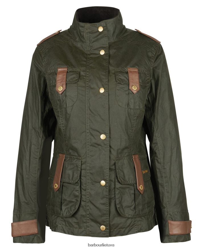 apranga Barbour Premium Defense vaškuota striukė archyvas alyvuogių/senovinis moterys 6F6D801396