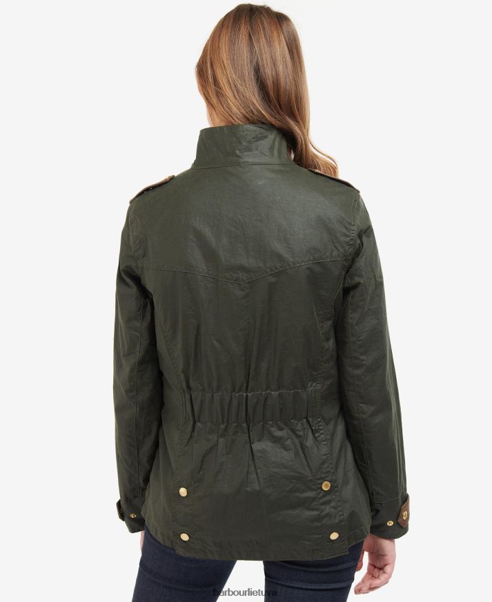 apranga Barbour Premium Defense vaškuota striukė archyvas alyvuogių/senovinis moterys 6F6D801396
