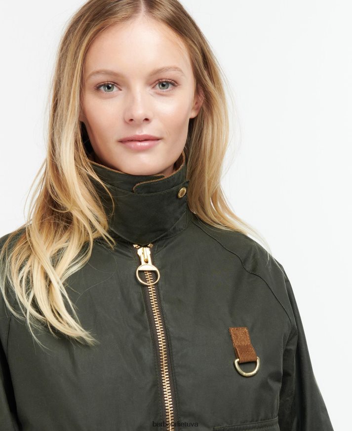 apranga Barbour eddleston vaškuota striukė archyvas alyvuogių/senovinis moterys 6F6D801367