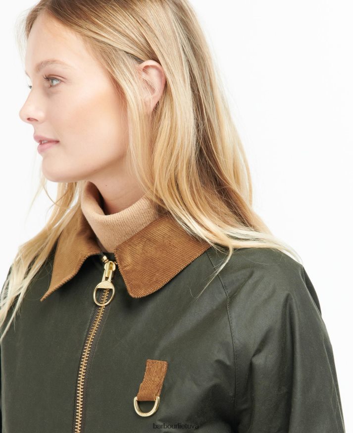 apranga Barbour eddleston vaškuota striukė archyvas alyvuogių/senovinis moterys 6F6D801367