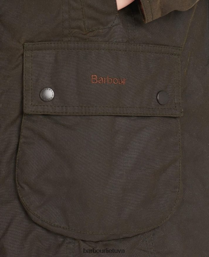 apranga Barbour klasikinė beadnell vaško striukė alyvuogių moterys 6F6D801365