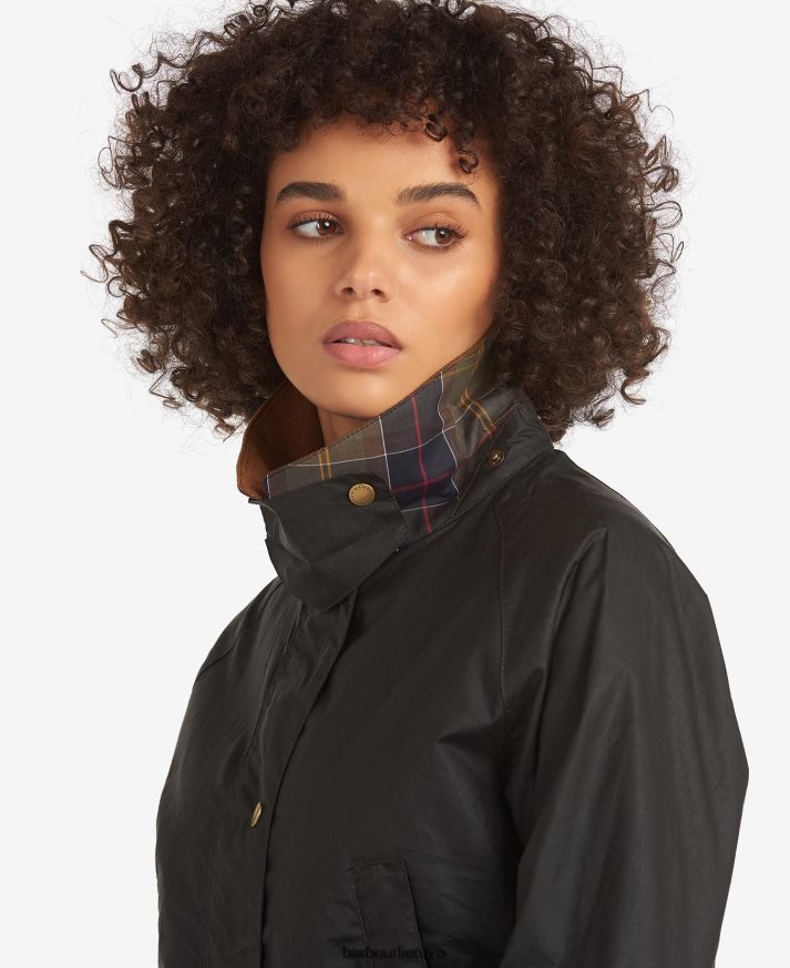 apranga Barbour lengva gilės vaško striukė tamsiai alyvuogių moterys 6F6D801393