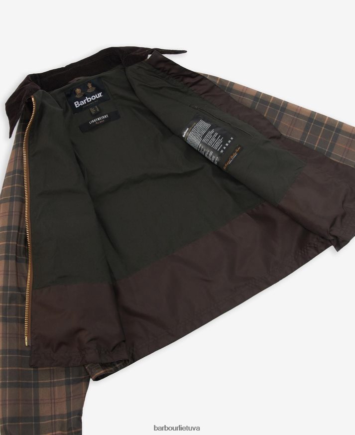 apranga Barbour tartan Eddleston vaškuota striukė prislopintas tartanas/rudas moterys 6F6D801372