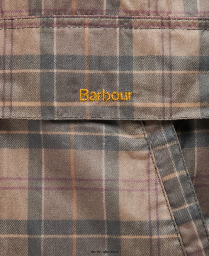 apranga Barbour tartan Eddleston vaškuota striukė prislopintas tartanas/rudas moterys 6F6D801372