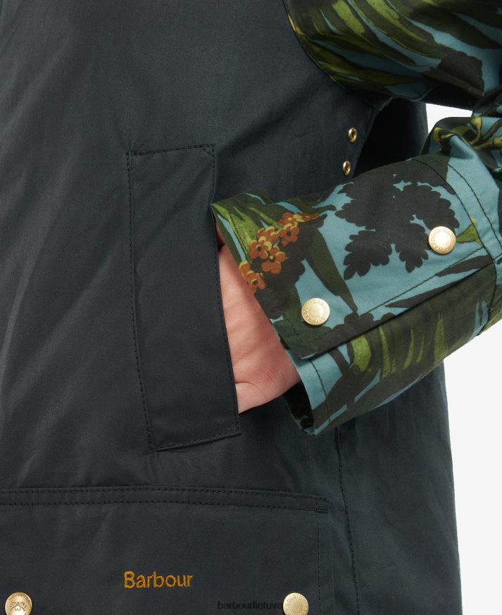 apranga Barbour x House of Hackney rankena vaškinė striukė limerence / dangus / laivynas moterys 6F6D801384