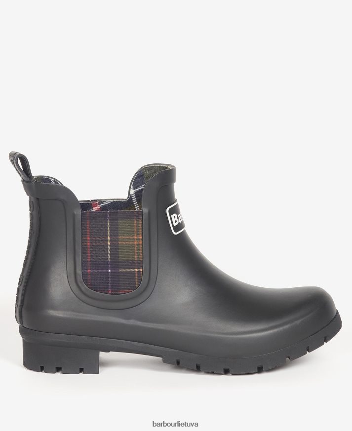 avalynė Barbour Kingham Wellingtons juodas moterys 6F6D802156