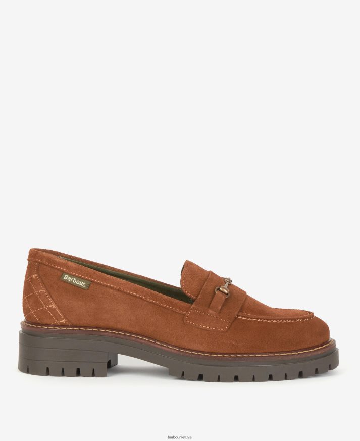 avalynė Barbour brooke horsebit loafers konjako moterys 6F6D802140