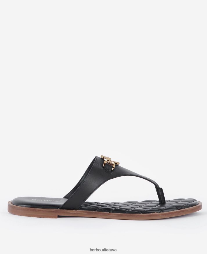 avalynė Barbour Baymouth sandalai klasikinis juodas moterys 6F6D802098
