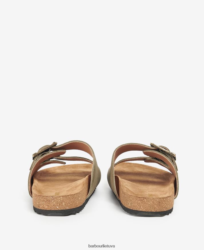 avalynė Barbour allegra dviejų dirželių basutės olivino zomša moterys 6F6D802113