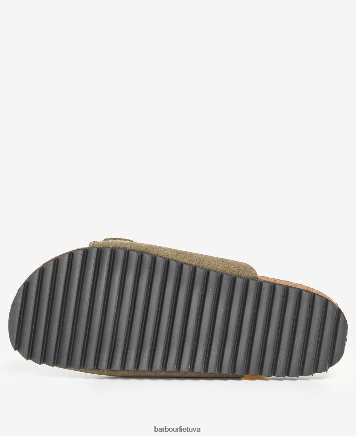 avalynė Barbour allegra dviejų dirželių basutės olivino zomša moterys 6F6D802113