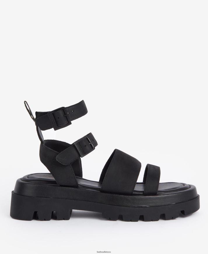 avalynė Barbour logan sandalai klasikinis juodas moterys 6F6D802122