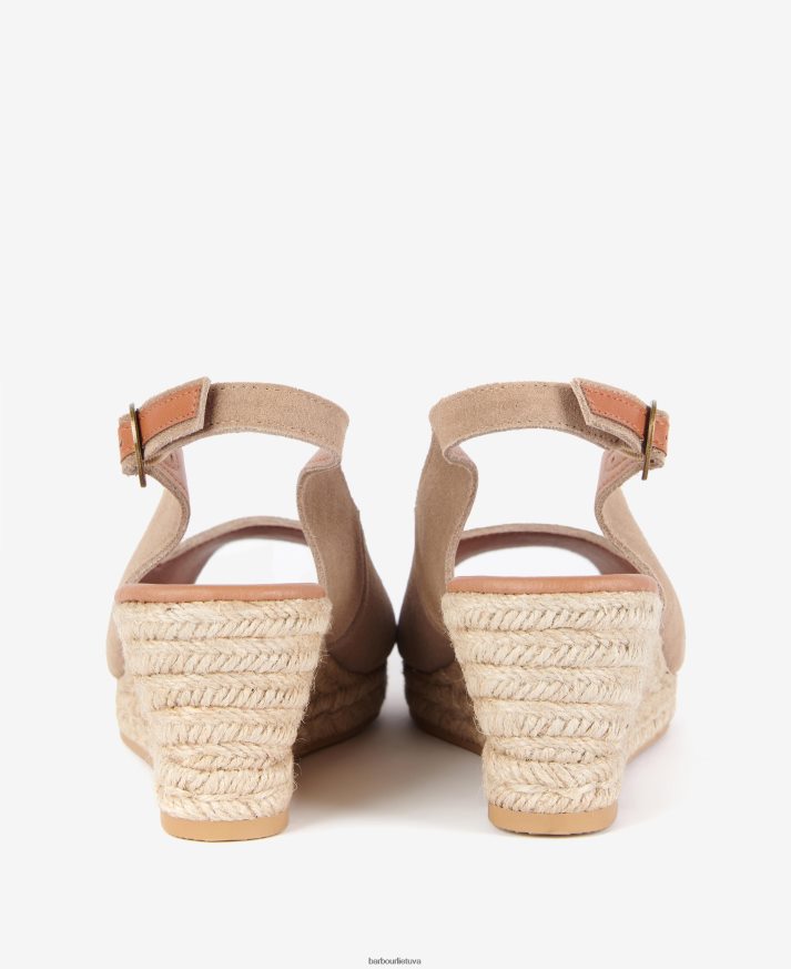 avalynė Barbour nadia peep-toe espadrilės pleištai konjako moterys 6F6D802090